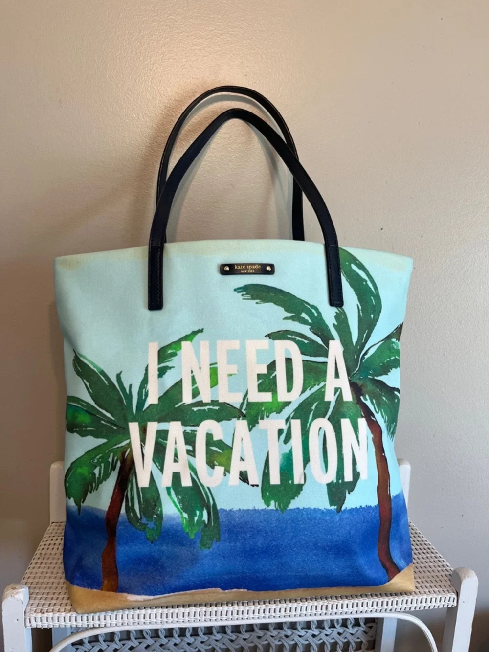 Kate Spade I Need a Vacation Bon Shopper Tote